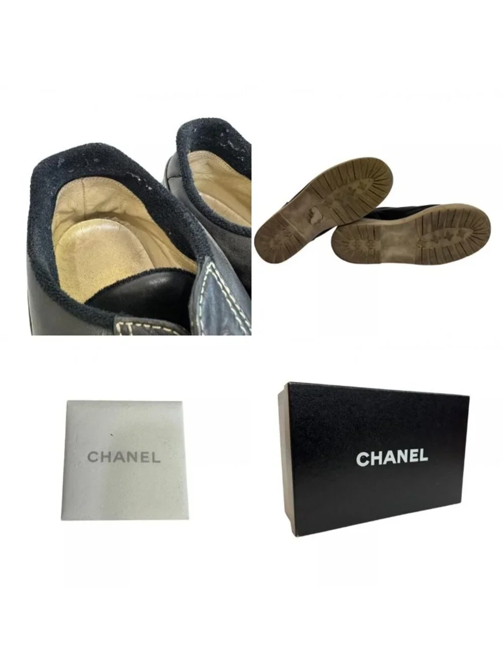 Chanel CC Logo Stitch Sneakers